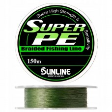 Шнур Sunline NEW SUPER PE 150м #0.6 6lb Dark Green